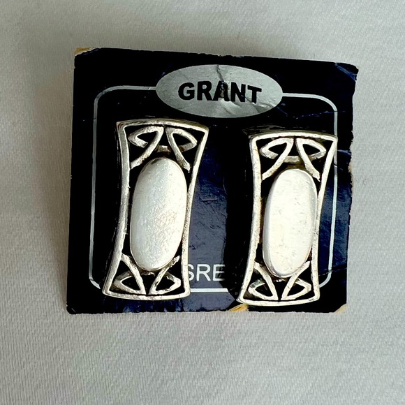 ❤️ Sterling silver earrings, new never worn, with intricate art nouveau details - Picture 2 of 9
